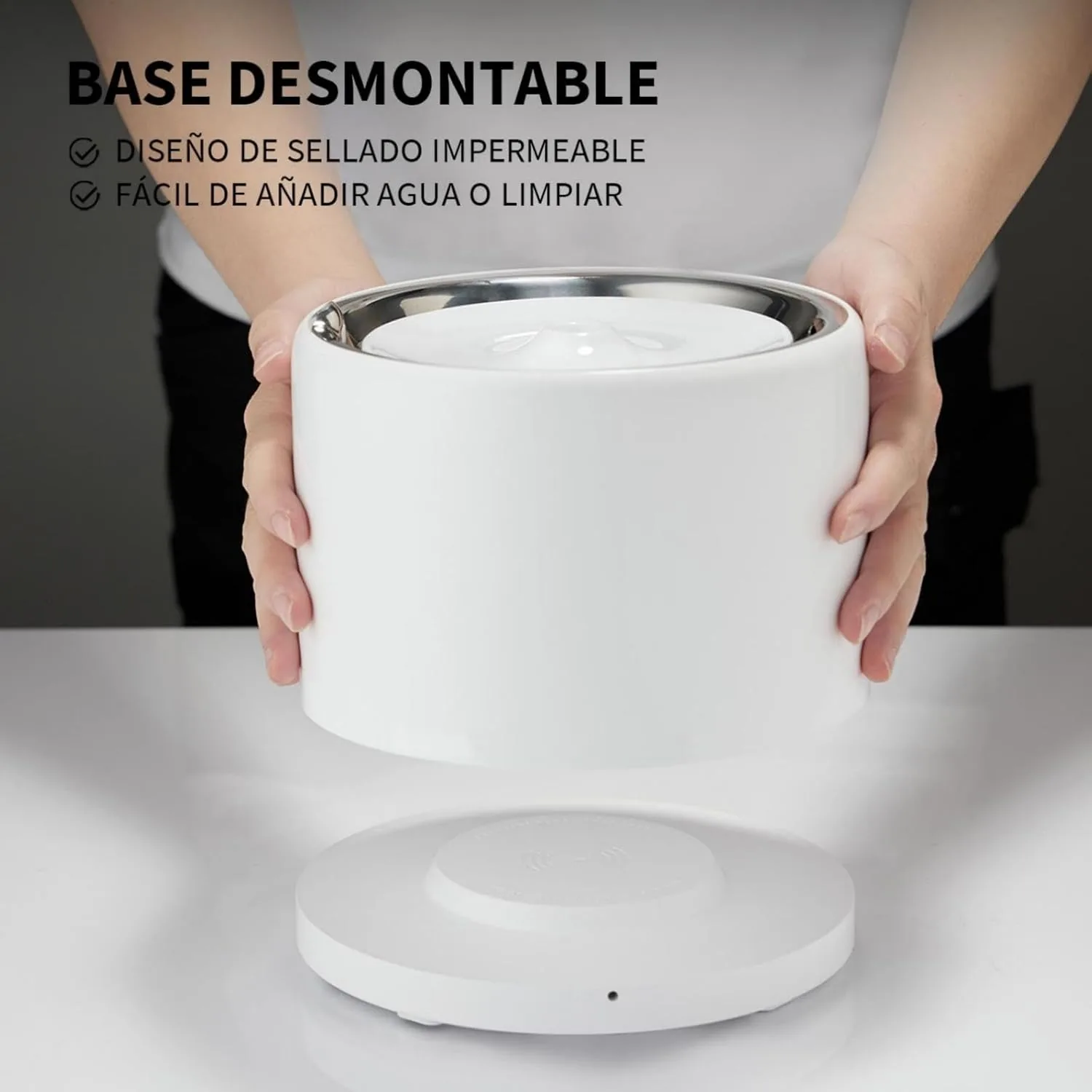 PETKIT EVERSWEET Fuente de Agua Inalámbrica de Acero Inoxidable — foto 3